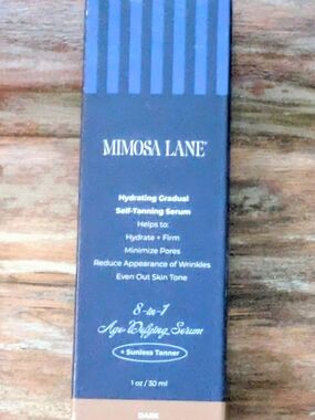 Mimosa Lane Hydrating Gradual Self-Tanning 8-in-1 Age Defing  Serum Dark Brown